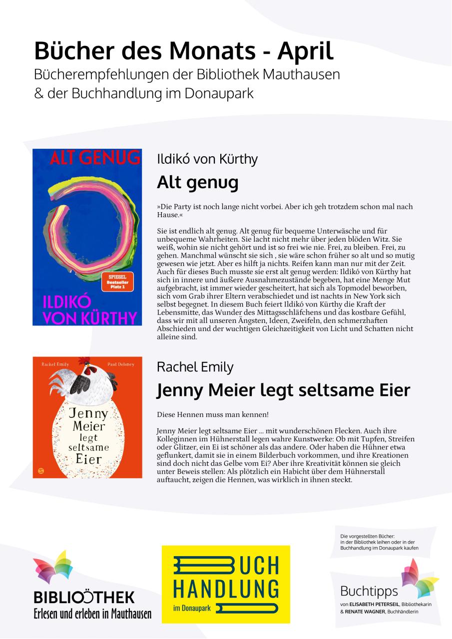 Buchempfehlungen April 2026