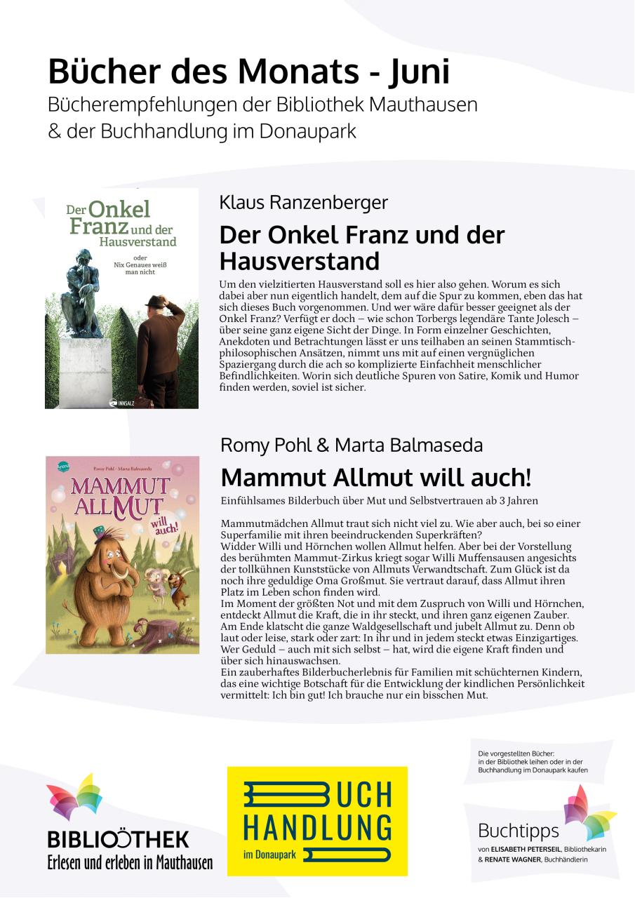 Buchempfehlungen Juni 2026