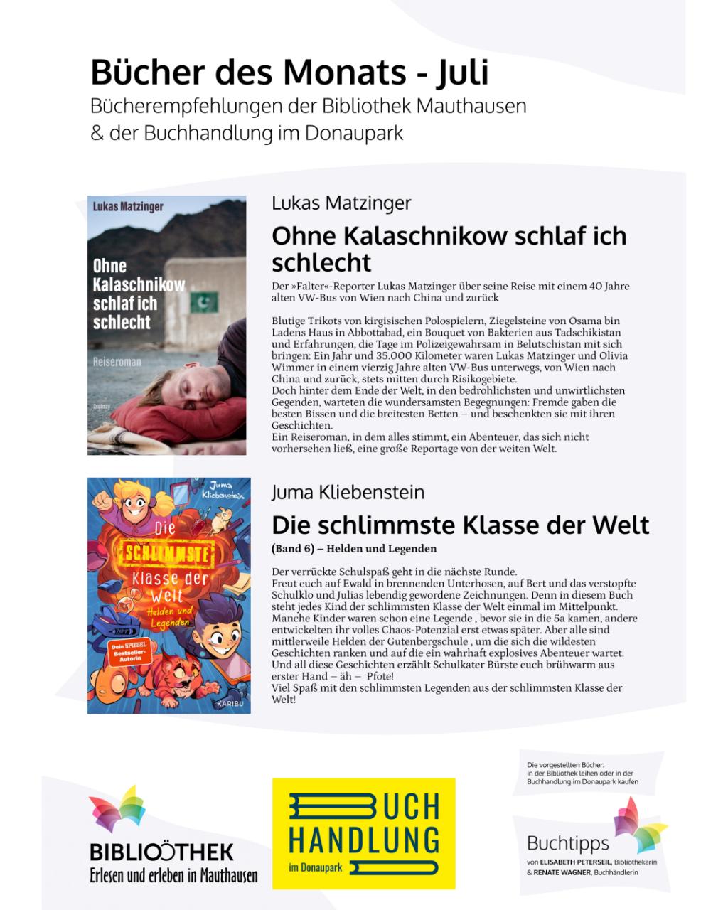 Buchempfehlungen Juli 2026